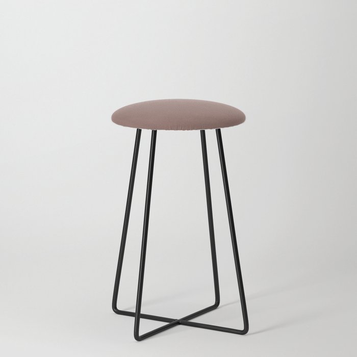 DEER COLOR. Brown solid color Counter Stool
