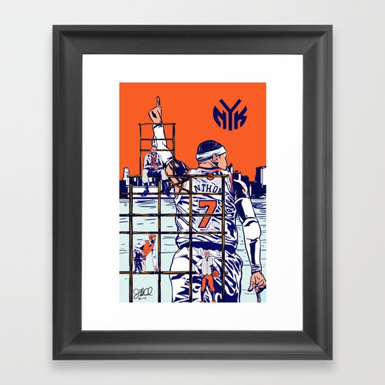New York Knicks Framed Art Print