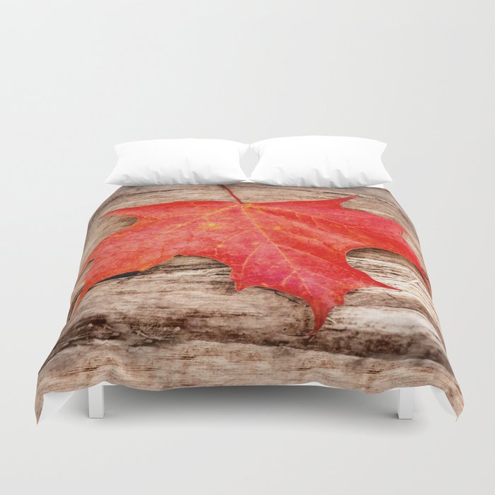 LEAF ME ALONE Duvet Cover by catspaws | Society6