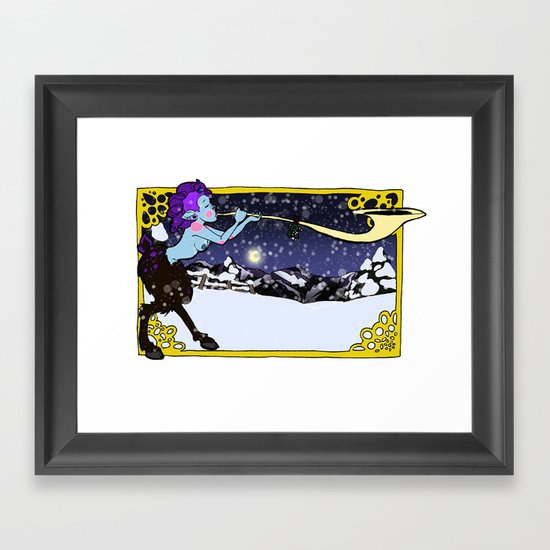 Winter Faun Framed Art Print