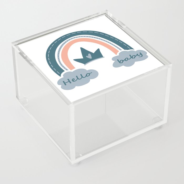 Hello baby boy Acrylic Box