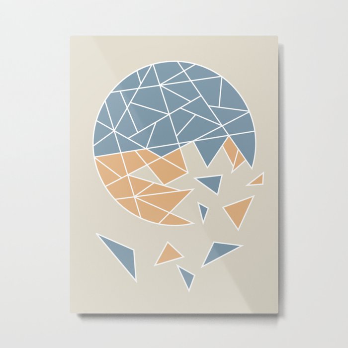 DISASTER (abstract geometric) Metal Print