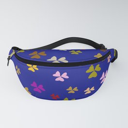 Color Clovers on Blue Fanny Pack
