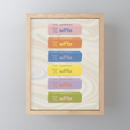 Colorful Butter Sticks Framed Mini Art Print