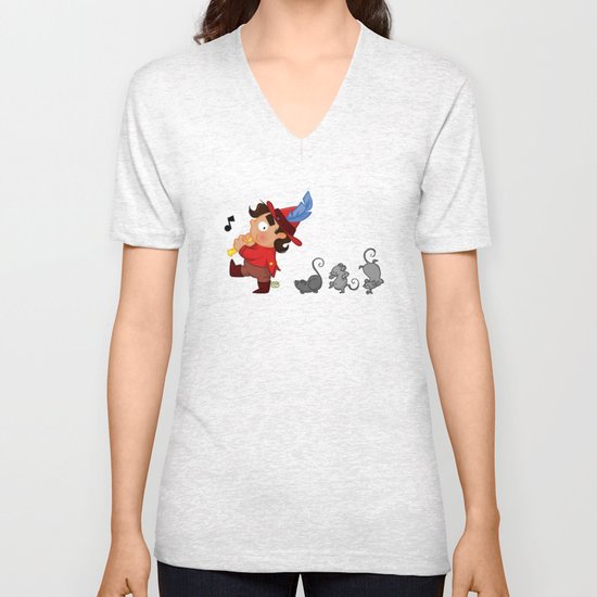 The Pied Piper of Hamelin Unisex V-Neck