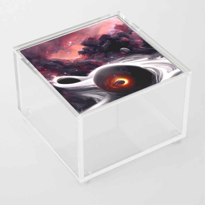 Planet falling in a black hole, 1 Acrylic Box