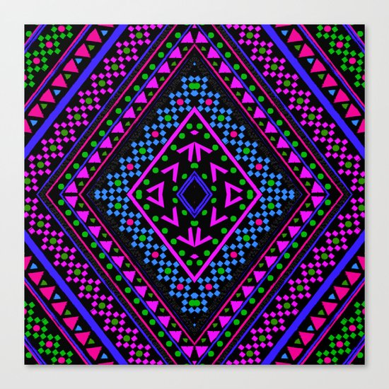 NEON PATTERN Canvas Print