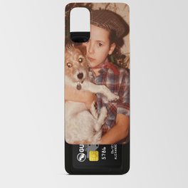 Girl and Dog Vintage Photo Android Card Case