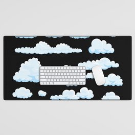 Cloudy Child Clouds Weather Desk Mat