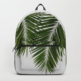 Palm Leaf II Backpack | Urban, Garden, Botanical, Nature, Grey, Leaf, Painting, Tropical, Palm, Gardenlover 