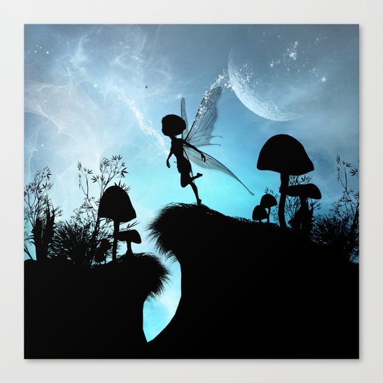 Fairy silhouette Canvas Print