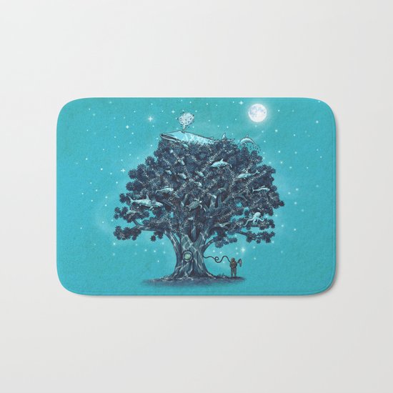 Deep Tree Diving Bath Mat