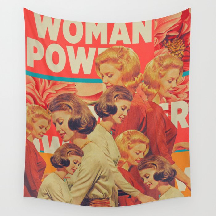 Woman Power Wall Tapestry by Frank Moth  Society6