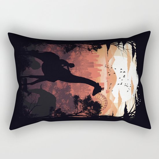 From City to Jungle Rectangular Pillow