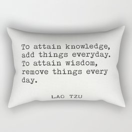 Lao Tzu wisdom Rectangular Pillow