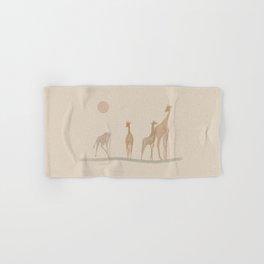 a giraffe haven  Hand & Bath Towel