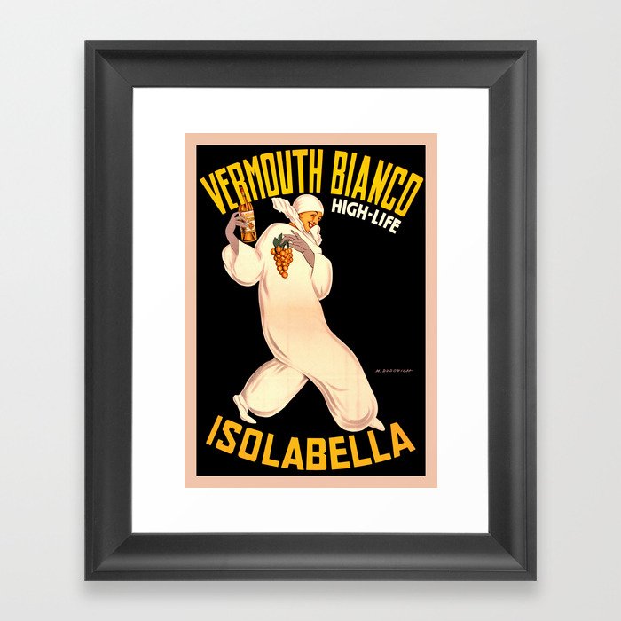 Italian Vermouth, join the high life Framed Art Print