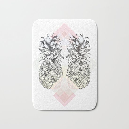 Tropical - Pink Bath Mat