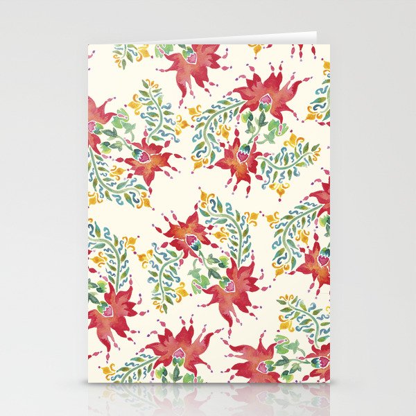 Dragon Flower Watercolor Stationery Cards