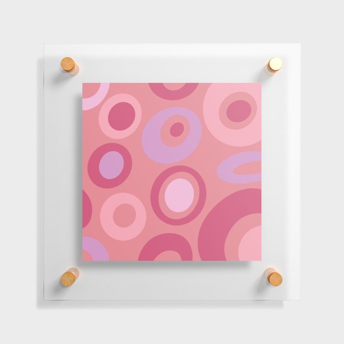 Poppy Polka Dot - pink Floating Acrylic Print