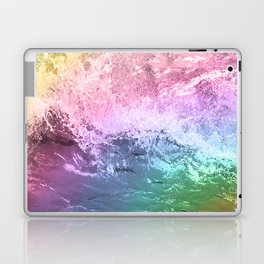 Ocean Waves Rainbow Gradient Texture Laptop Skin