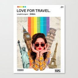 Love For Travel Canvas Print