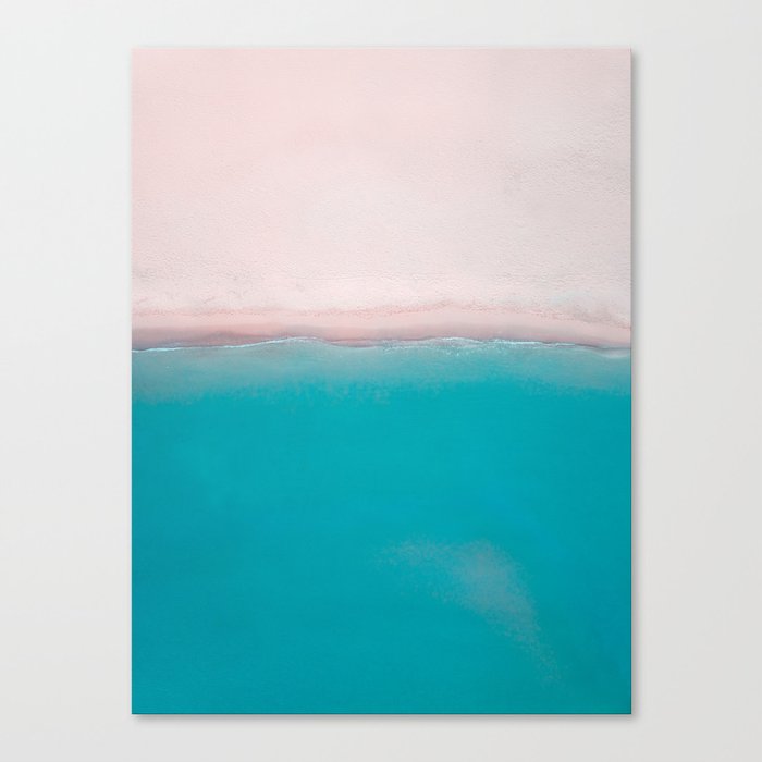 Empty Beach | Aerial  Canvas Print