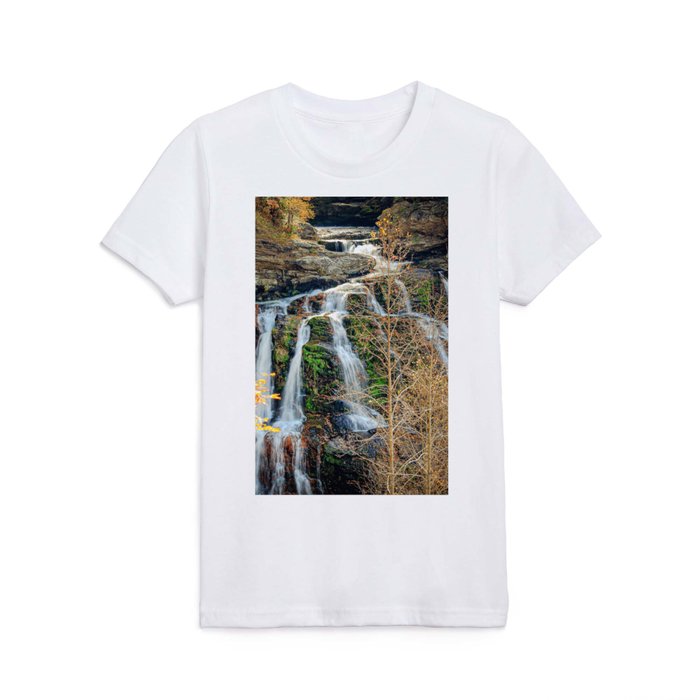 North Carolina Waterfall Kids T Shirt