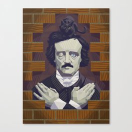 Edgar Allen Poe Canvas Print