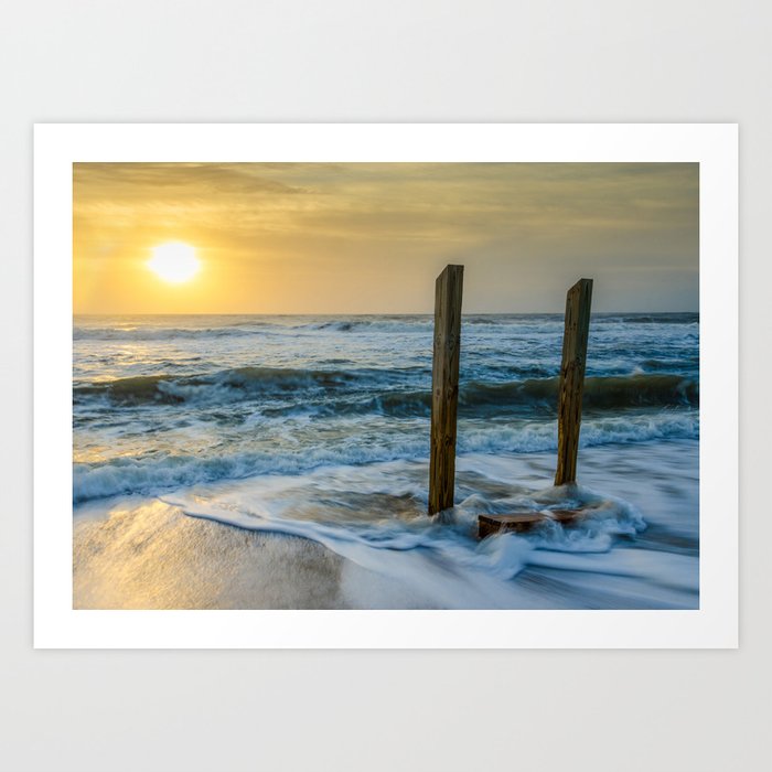 Sunrise Beach Art Landscape Photography Kissed By The Sea Art Print By Pipafineart