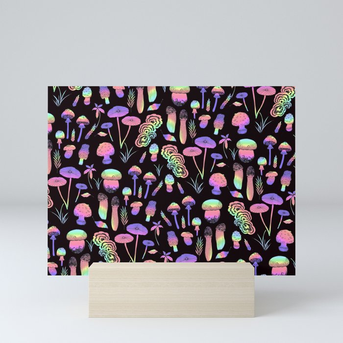 Psychedelic fungi - BKBG Mini Art Print