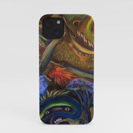 Funky Fish Party iPhone Case