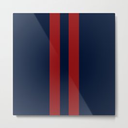 Navy Red Red Metal Print | Graphicdesign, Red Stripes, Vertical Stripes, Abstract, Navy Red Red, Stripes, Bars, Red, Pulaskishepherdco, Navy Red 