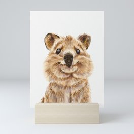 Quokka, the happiest animal on Earth Mini Art Print