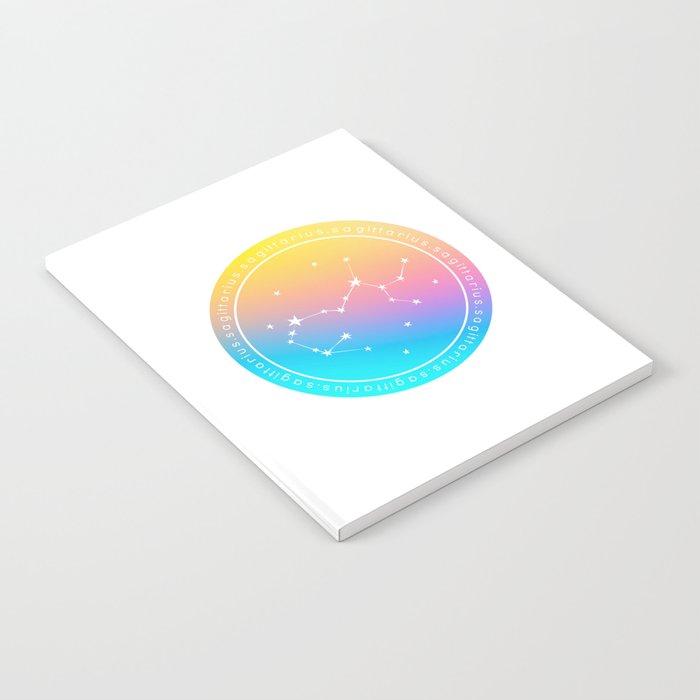 Sagittarius Zodiac | Rainbow Circle Notebook