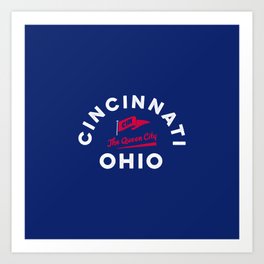 Cincinnati, Ohio | The Queen City Art Print