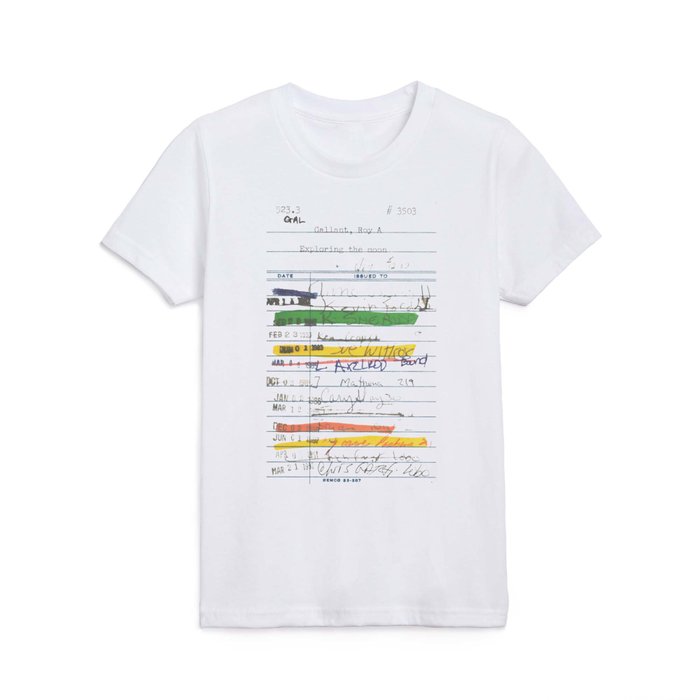 Library Card 3503 Exploring the Moon Kids T Shirt