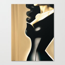 Allure of Femdom Bliss - Leather Garment Series Canvas Print