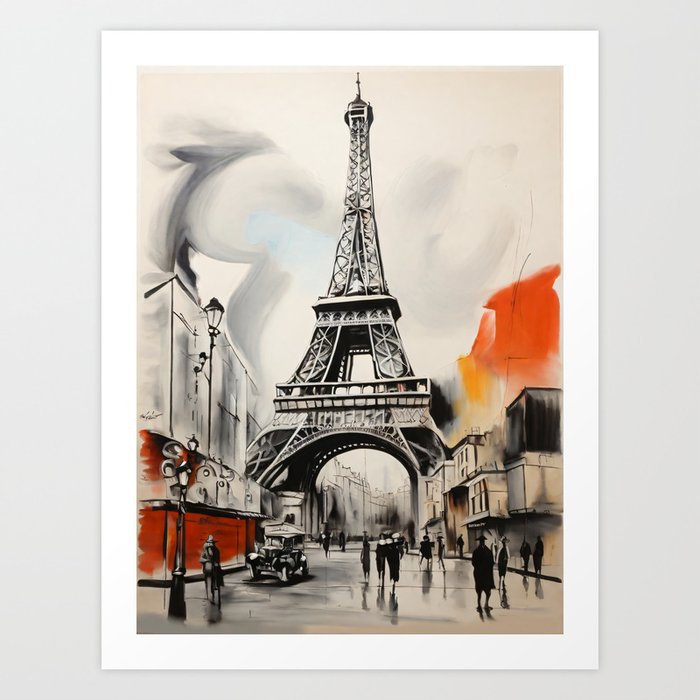 promenade autour de Paris -04- Art Print