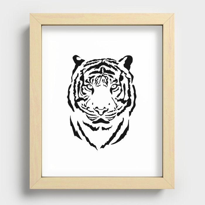 Tiger Recessed Framed Print