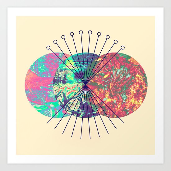 Sea , Mountains and Desert Art Print