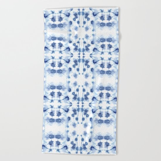 Mirror Dye Blue Beach Towel