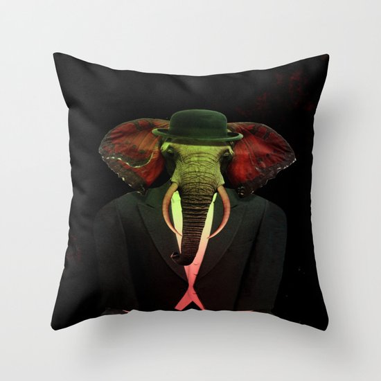 Elephant Man 017 Throw Pillow