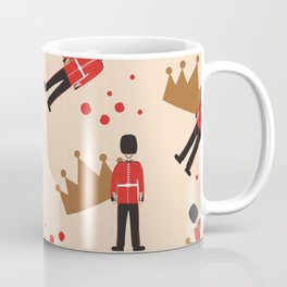 Queen's guard soldier and crown Mug