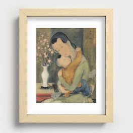 Le Pho: Motherhood (1940) Recessed Framed Print