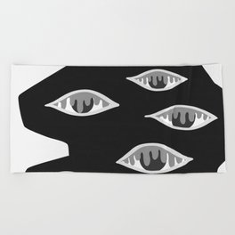 The crying eyes 12 Beach Towel