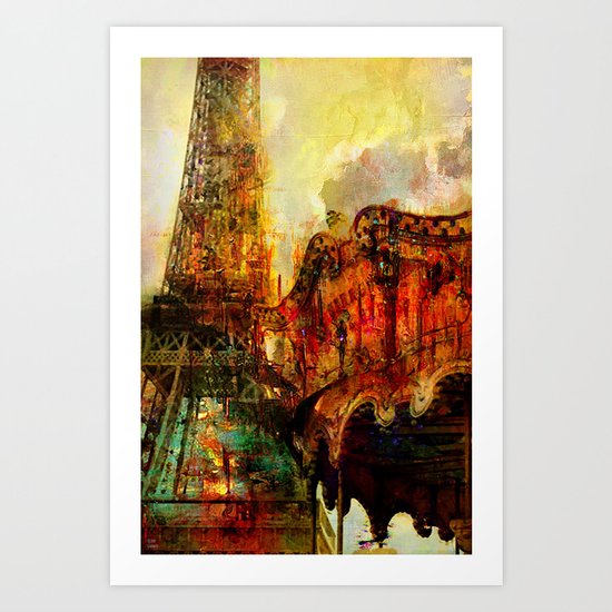 Le carrousel Art Print