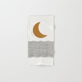 Moon by the ocean Hand & Bath Towel