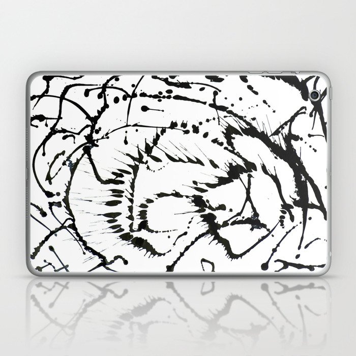 Black White Abstract 1 Laptop Ipad Skin By Julieninness Society6