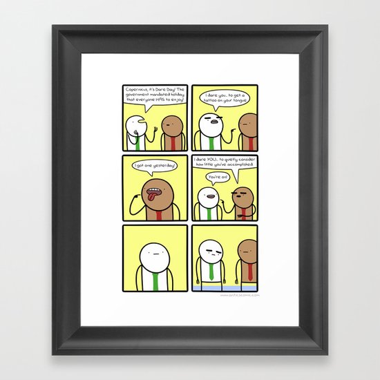 Antics #298 - a little depressing Framed Art Print